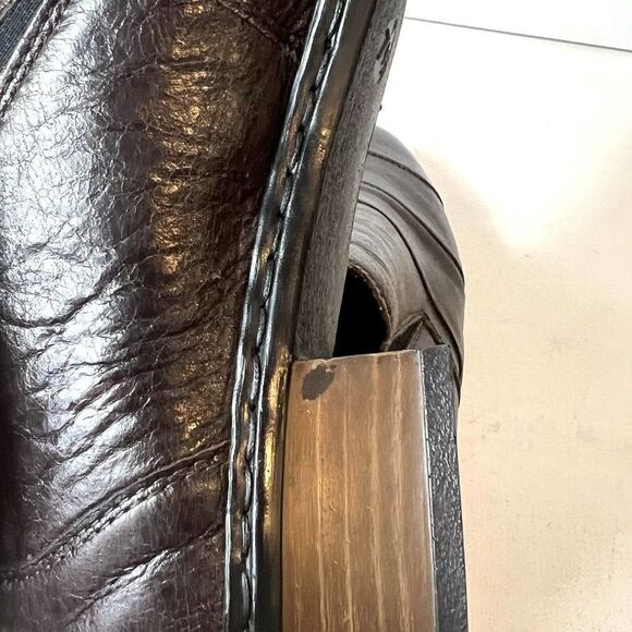 Rieker Womens UK 7.5 US 9-9.5 Brown Leather Comfort Casual Slip On Low Heel Shoe - Picture 9 of 12